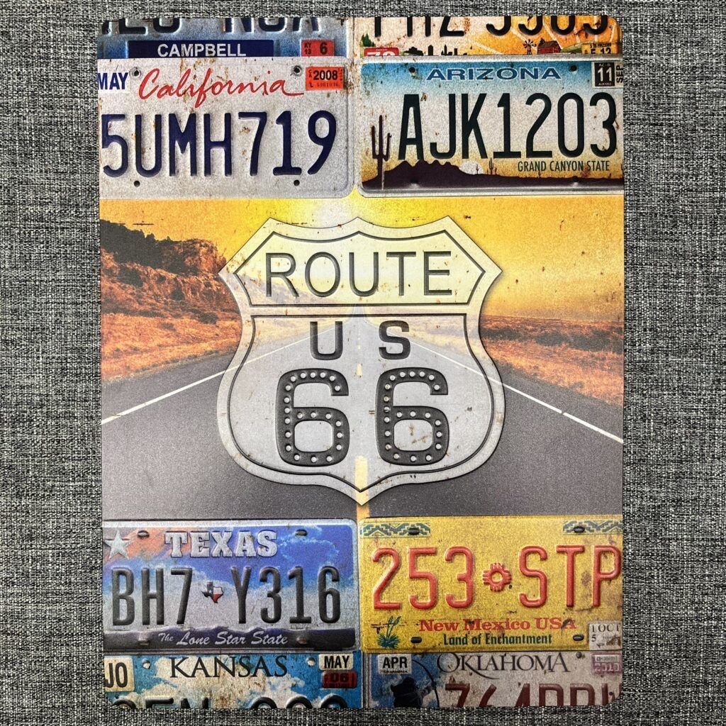Insegne: Route 66 Metal Art Schild – Nuovo (secondo la descrizione) da Schwyz venduto da rs-trend