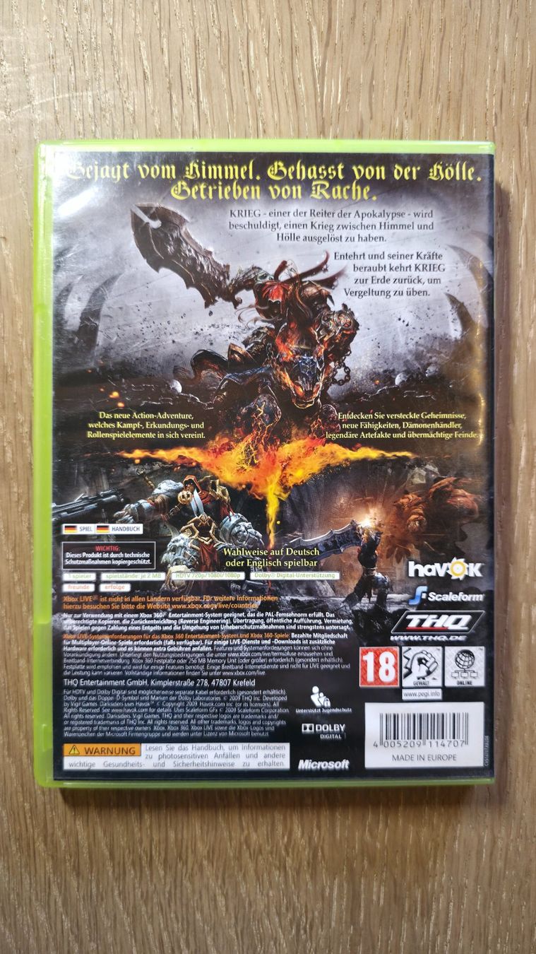 Microsoft Giochi: XBox 360, Darksiders, THQ, Uncut, OVP – Usato da Sirnach venduto da TheMrFreeman 1