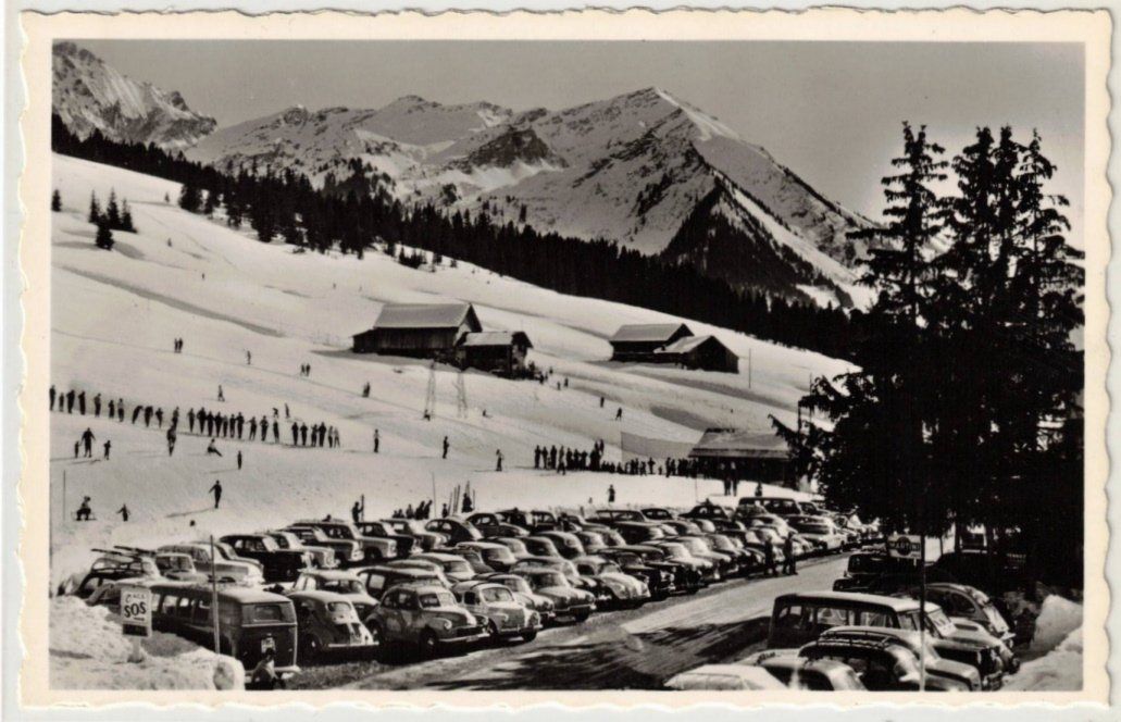 Ansichtskarten: Col des Mosses - Skilift Lécherette – Gebraucht aus Binningen von Mountainrider