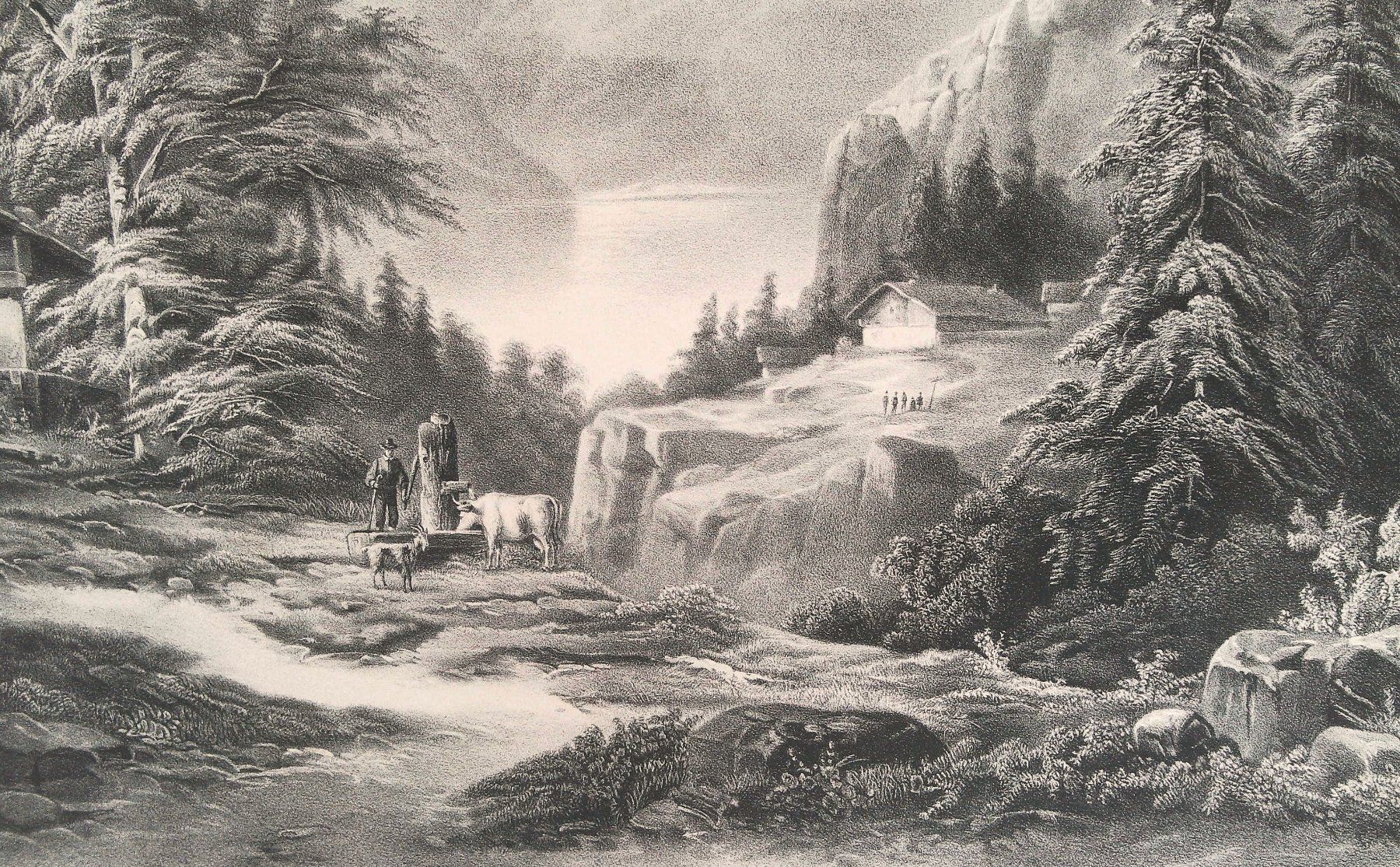 Incisioni: Genfersee seltene Lithographie bei Sala – Usato da Rafz venduto da Helvet32 1