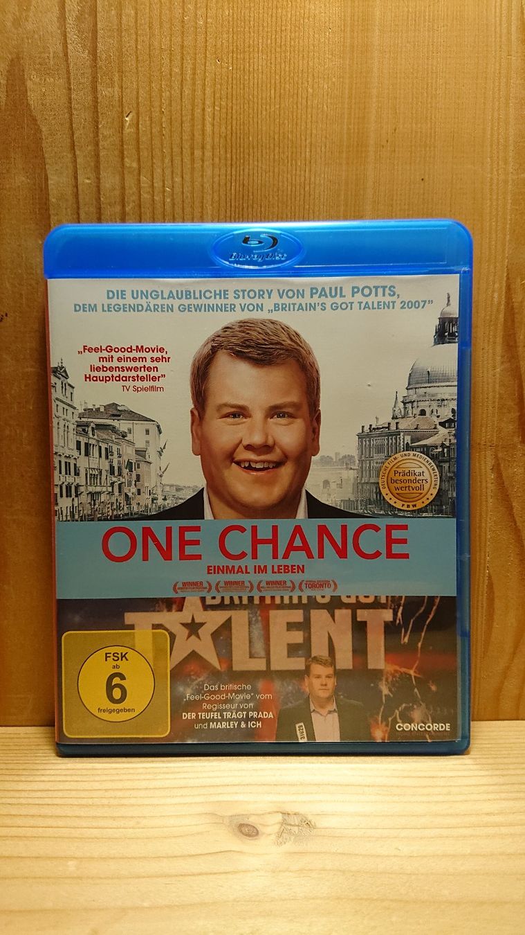 Tutti i DVDs: ONE CHANCE Einmal im Leben Blu-Ray mit Paul Potts – Usato da Wilderswil venduto da Exebub