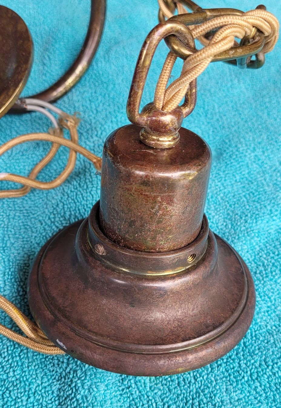 Lustres & lampes de plafonds: Antike Deckenlampe Messing – D'occasion à Thun par Engel114 2