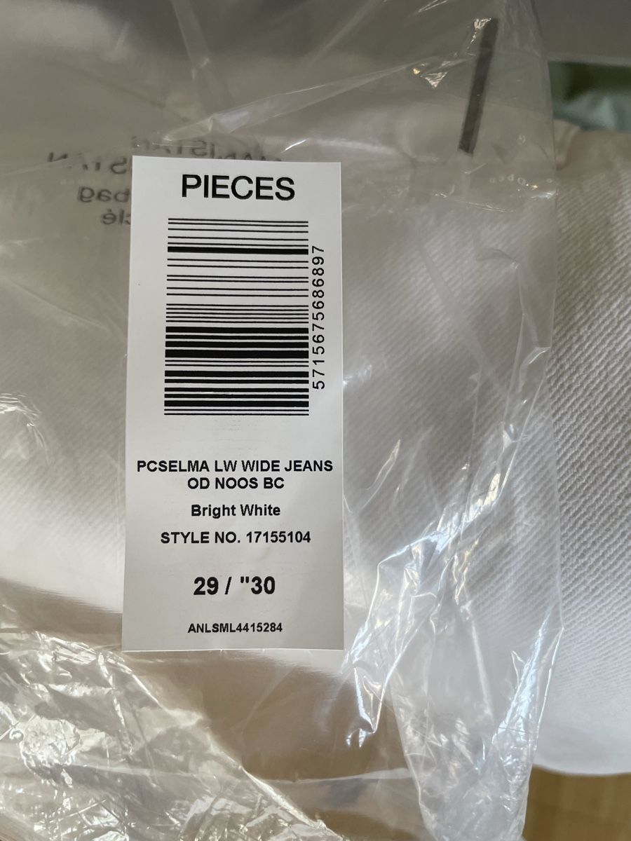 Pieces Jeans: Weisse Jeanshose – Nuovo e nell'imballaggio originale da Ebmatingen venduto da Vebisun 5