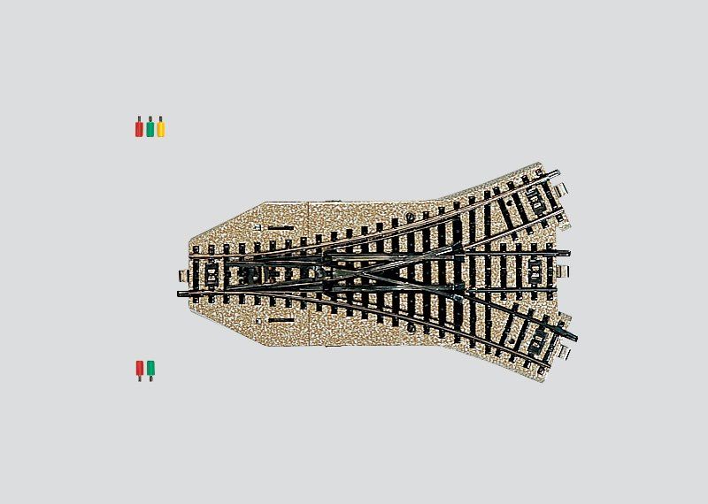 Märklin Modellini di ferrovie: Märklin M Gleis Dreiwegeweiche – Nuovo (secondo la descrizione) da Siblingen venduto da Alpina8