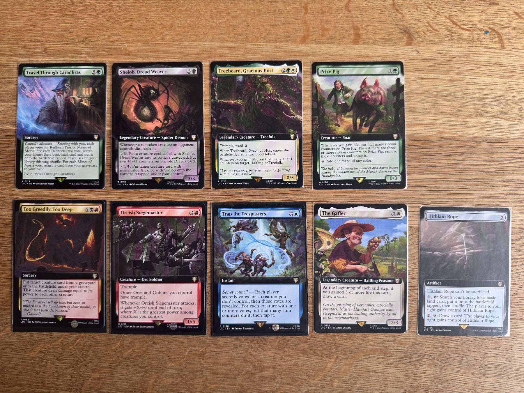 Magic The Gathering Carte collezionabili: 9 Rare Karten MtG LOTR Commander Magic – Usato da Zürich venduto da xevious69