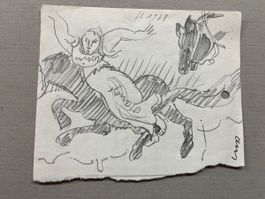 Original Zeichnung von Franz Eggenschwiler 1968