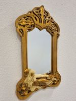 JUGENDSTIL Spiegel, liegende Elfe Antik