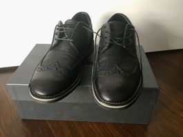 Baldinini black lace up shoes