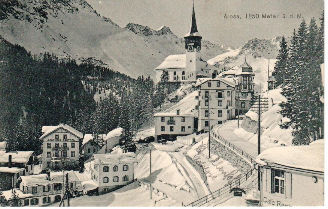 Ansichtskarten: Arosa 1909 – Gebraucht aus Wolhusen von Curver9