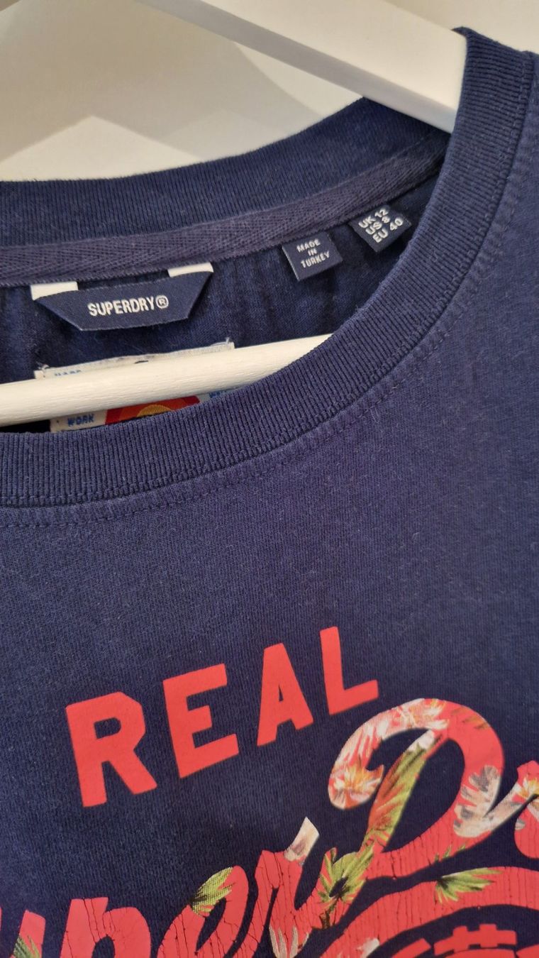 Superdry T-Shirts: Superdry Shirt Damen Gr.40 blau – Neu (gemäss Beschreibung) aus Rheinau von inStyleSg 1