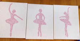 Tableau danseuse Ballerina Malerei