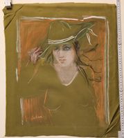 Rolf Seilaz Original Akt, Kollege Alberto Giacometti Pastell