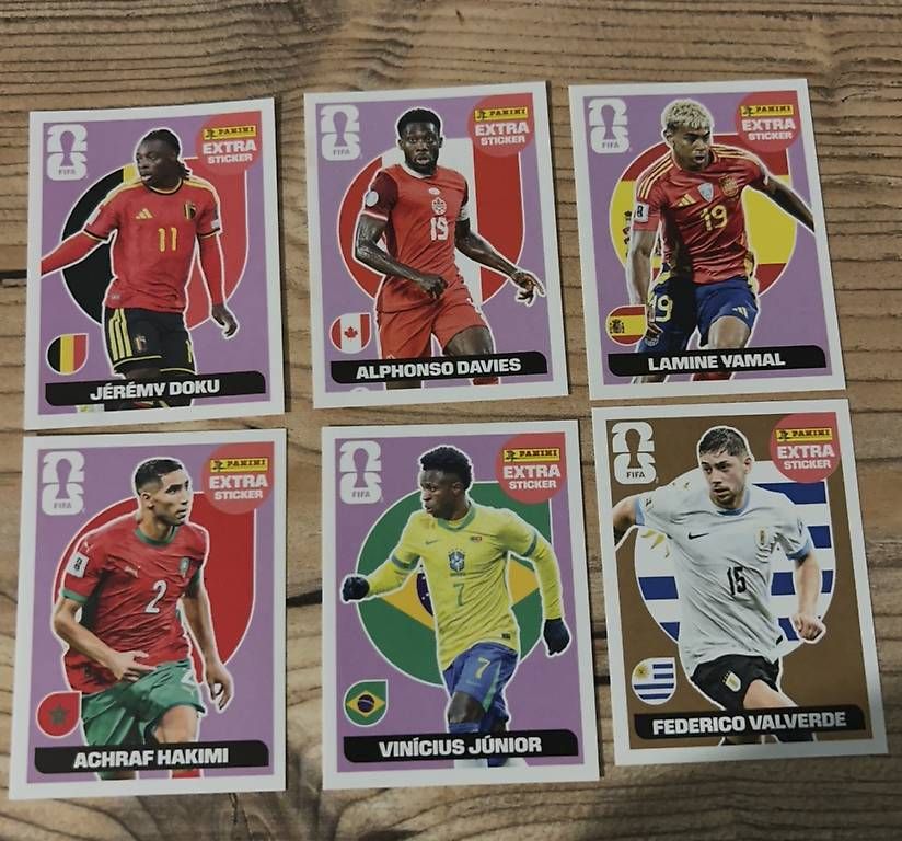 Cartes à collectionner: 6 extra sticker panini 2026  – D'occasion à Meyrin par ton_p9fm