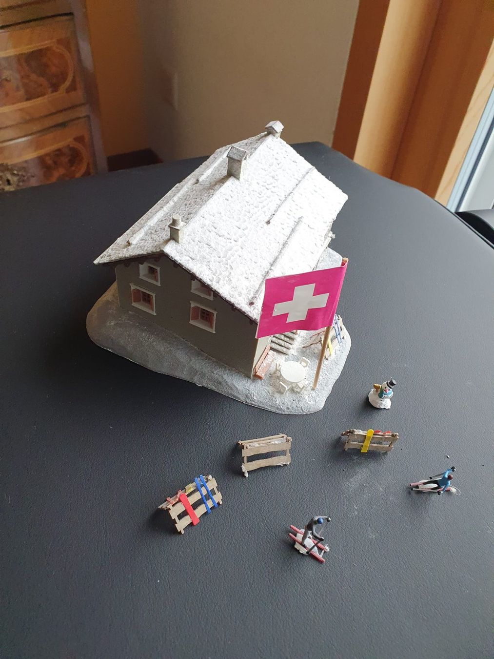 Kit di modellismo & Modellini statici: Schweizer Chalet / Berghütte (Model H0 / 1:87) – Usato da Arbon venduto da KrokiLoki 1