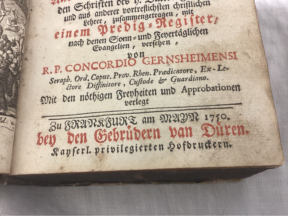 Livres: ANTIKES BUCH VON 1750 – D'occasion à Münchenstein par NoSu98 1