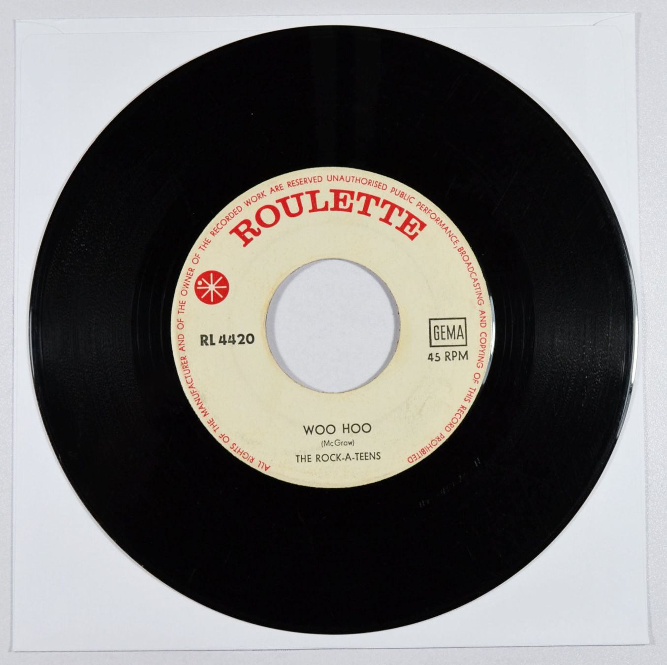 Dischi in vinile: Single: THE ROCK-A-TEENS - Woo Hoo /Twangy – Usato da Frenkendorf venduto da Yard-Sale-2000 2