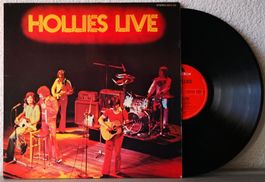 THE HOLLIES - HOLLIES LIVE - 1976 - LP
