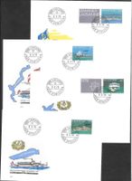 8 FDC W51 - W58 Serie Einzelwerte aus Block ET 9.3.1978