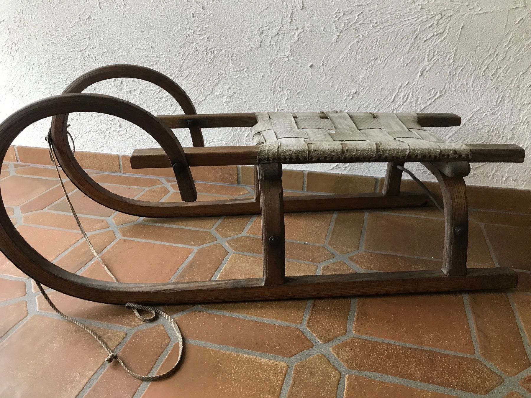 Xilografie: Holzschlitten Antik – Usato da Waldenburg venduto da Oliro75
