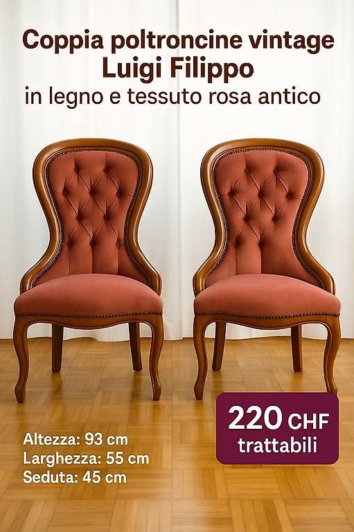 Poltrone: Coppia poltroncine vintage  – Usato da Lugano venduto da Sam_fss7