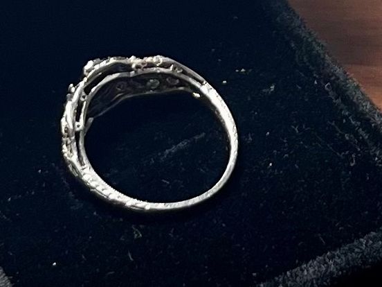 Anelli: 3754_ Art-Deco Ring mit Saphire – Usato da Bern venduto da simoneheim 3