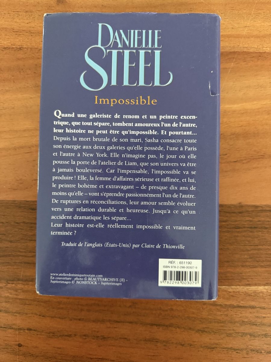 Libri: DANIELLE STEEL IMPOSSIBLE – Usato da Neuchâtel venduto da nini068 1