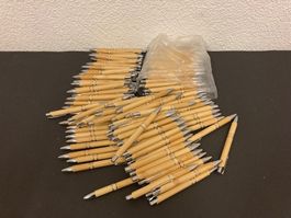 Kugelschreiber  Bambus, schreiben blau, 140 Stück
