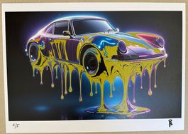 Bit Dancer: Melting Porsche Carrera, signiert 1/5