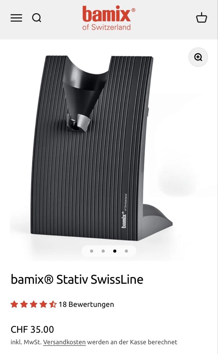 Bamix Elettrodomestici da cucina: Bamix Stativ SwissLine grau neu – Nuovo (secondo la descrizione) da Hünibach venduto da nadalila 2