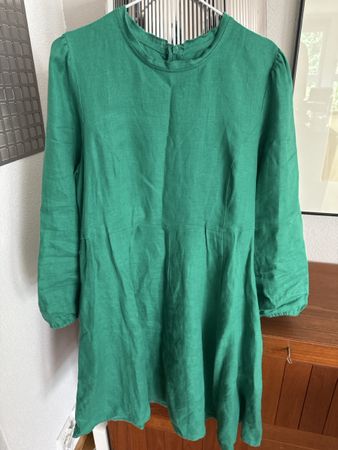 Kleid LINE OF OSLO 100% Leinen Grösse M grün