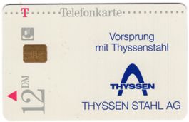 THYSSEN - seltene volle Telefonkarte aus Deutschland