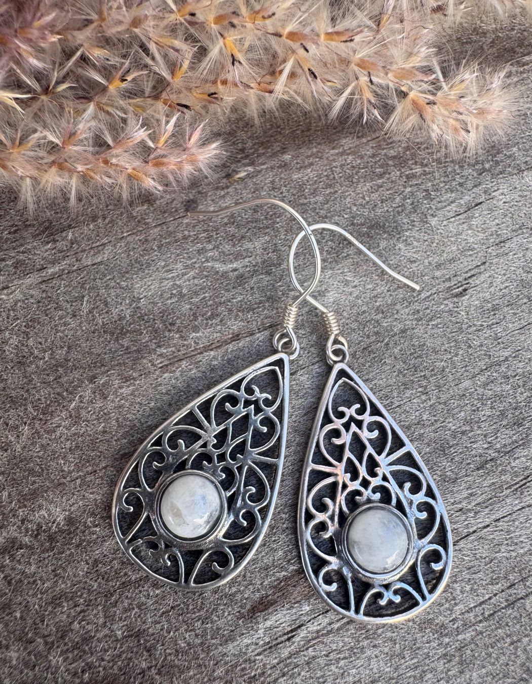 Orecchini pendenti & Orecchini a lobo: Wunderschöne Silber Ohrhänger in Blatt-Form mit Stempel – Nuovo e nell'imballaggio originale da Rombach venduto da Ivreajewels
