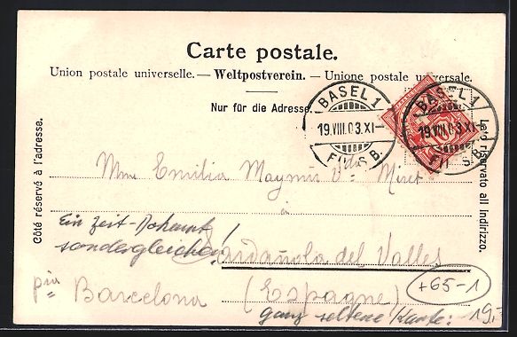 Cartoline postali: Basel, Kutschen vor dem Provisor. Bahnho – Usato da Berlin venduto da bartko-reher 1