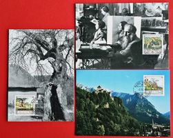 LIECHTENSTEIN SATZ 1080 - 1082 MALER EUGEN ZOTOW MK 145 1996