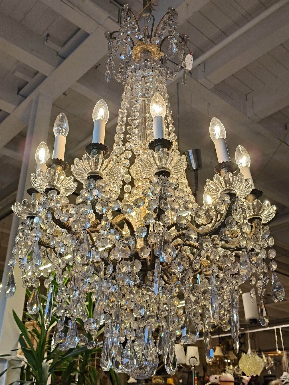 Lampadari & plafoniere: Kronleuchter Kristall, Original , ca. um 1850 – Usato da Zwingen venduto da inf_2blh 4