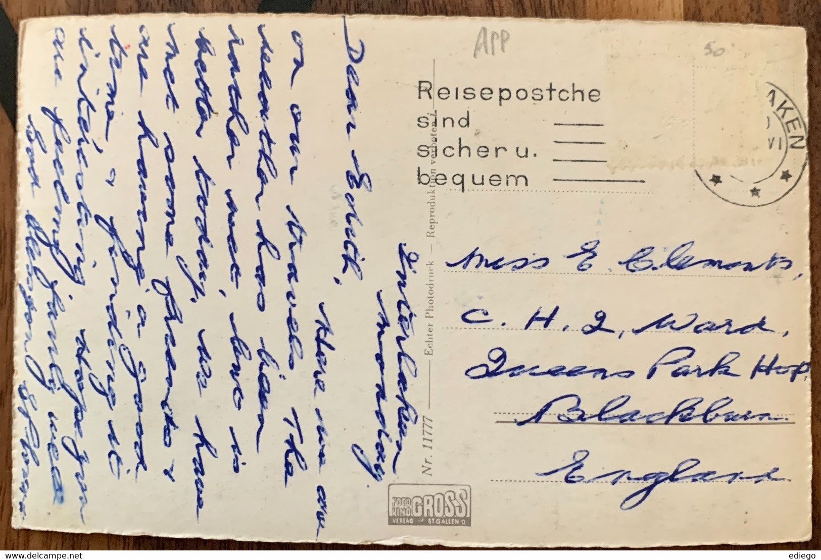 Cartoline postali: ALPHORNBLÄSER AM SÄNTIS - ANIMATION – Usato da Lutry venduto da Ediego 1