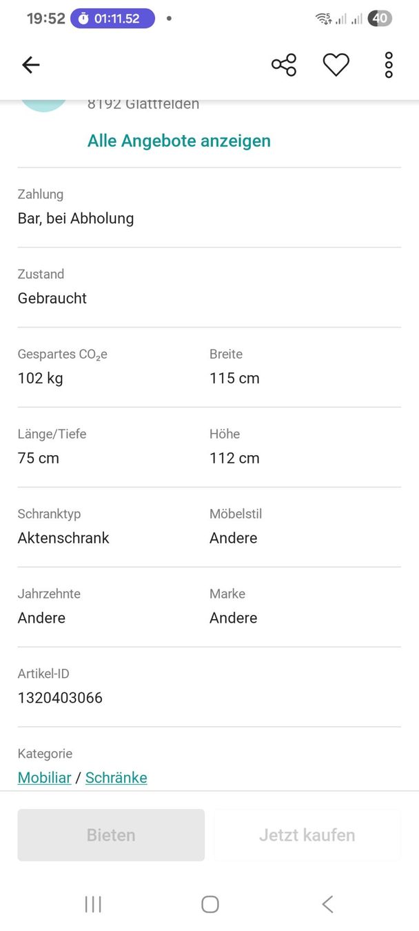 Schränke: Planschrank / Dokumentenschrank – Gebraucht aus Glattfelden von Gasoline_Family 1