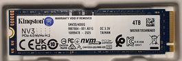 Grosse Festplatte M.2 4TB Kingston NV3 NVMe PCIe 4.0 x 4