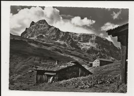 AK 1956 Berghaus Sulzfluh Partnun bei St.Antönien