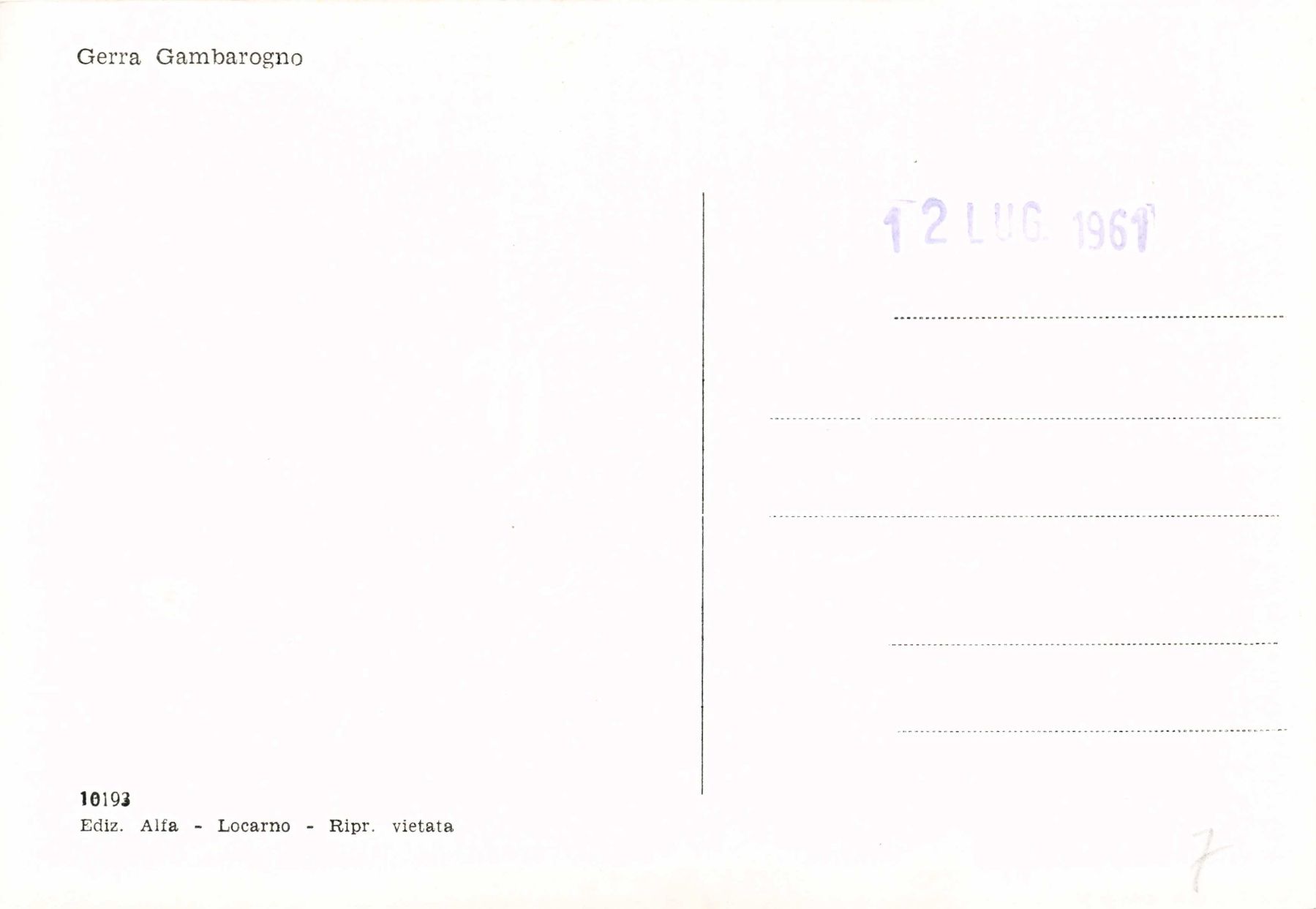 Cartoline postali: Gerra Gambarogno TI G – Usato da Biasca venduto da Blenio71 1