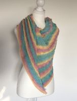 Dreiecktuch - pastell - Handarbeit