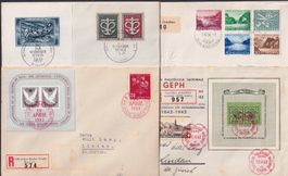 1880-2001, 480 Briefe +Karten, 3 neuwertige Alben, günstig !