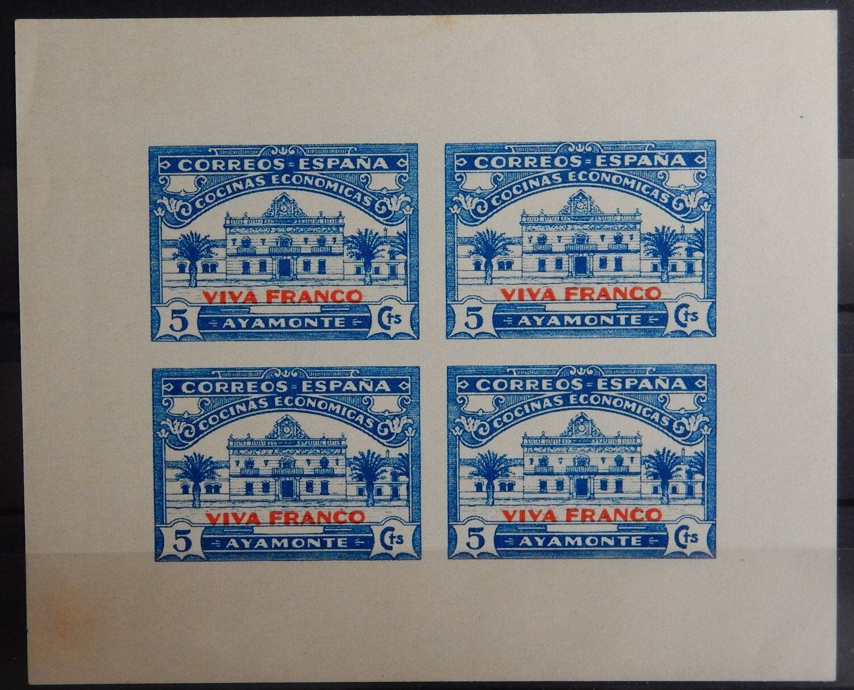 Alle Briefmarken: Spanien alten Block von 1937 ** – Gebraucht aus Zürich von Muehlekauf