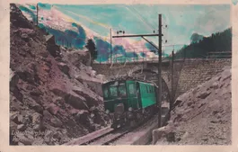 Kandersteg   BE  -  LÖTSCHBERG-BAHN  /  Partie am BÜHL