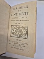 Les Mille et Une Nuits Tome II Francais ancien 1705
