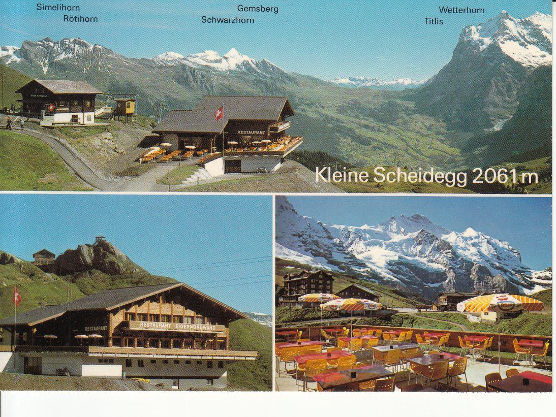 Ansichtskarten: Kleine Scheidegg 1987 – Gebraucht aus Bürglen TG von StampGraf