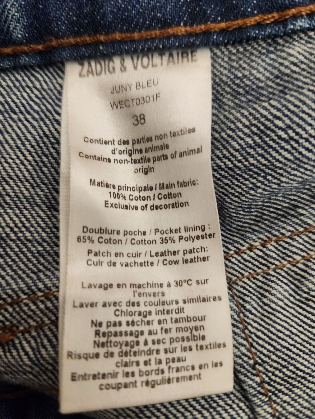 Gonne: Jupe en jean ZADIG & VOLTAIRE taille 38  – Usato da Niedergösgen venduto da Eva2410 6