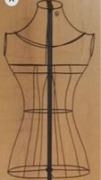 Vintage Metall Schaufensterpuppe,Torso