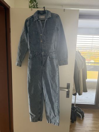 Zara Denim Jumpsuit blau Langarm neuwertig