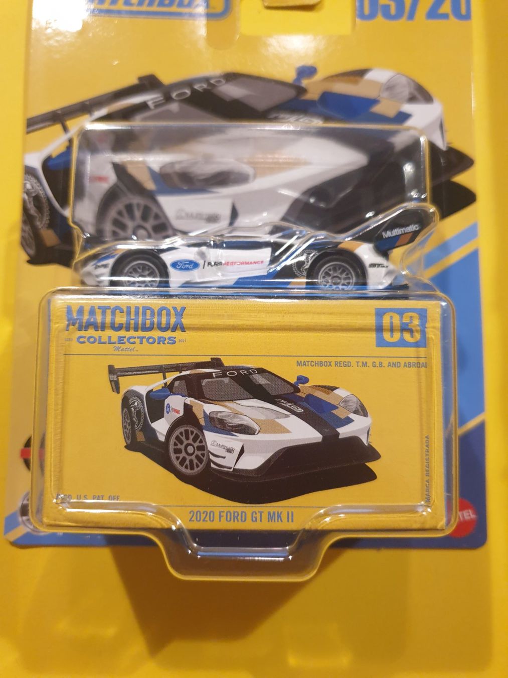 Matchbox Modellini d'auto: Matchbox 2020 FORD GT MK II – Nuovo e nell'imballaggio originale da Oftringen venduto da Rotor 1